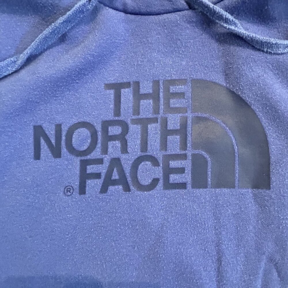 The North Face Medium Pullover Hoodie Sweatshirt Purple Graphic Logo Outdoor - Picture 2 of 10